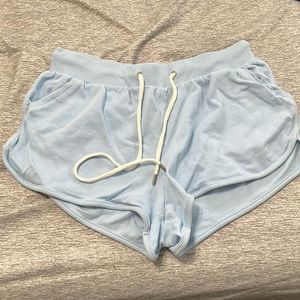 Light blue soft shorts